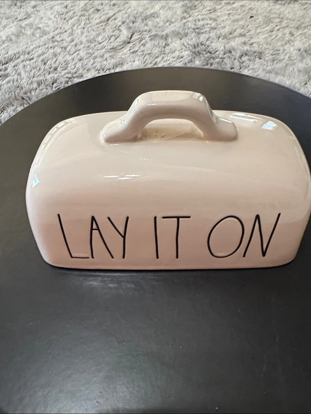 Rae Dunn Lay It On Butter Dish Cover TOP ONLY No Dish Replacement Piece Kitchen